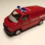 Welly _ Volkswagen T4 van ~ Fire Dept ( nagy méret, gumi kererkek ) fotó