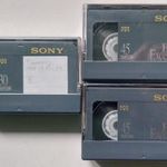 3-DB SONY HG VHSC VHS C VIDEO TAPE VIDEOKAMERA KAZETTA SONY HG VHSC VIDEÓ KAZETTA / fotó