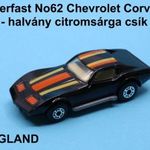 Matchbox Superfast. No 62 Chevrolet Corvette halvány citromsárga csík. fotó