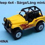 Matchbox Superfast. Jeep 4X4 - Sárga/Láng Minta. fotó