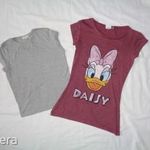 Disney Daisy kacsás + River Island pamut póló kislányra 34-es / uk 6 fotó