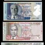 MAURITIUS SOR 25 + 50 + 100 + 200 Rupees rúpia 2021-2022 UNC fotó