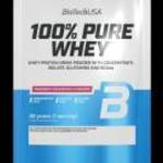 100% Pure Whey tejsavó fehérjepor - málnás sajttorta - 28g - BioTech USA fotó