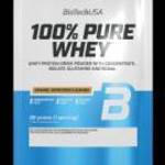 100% Pure Whey tejsavó fehérjepor - karamell-cappuccino - 28g - BioTech USA fotó