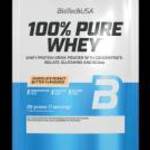 100% Pure Whey tejsavó fehérjepor - csokoládé-mogyoróvaj - 28g - BioTech USA fotó