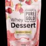 Whey Dessert fehérje italpor - 750g - PureGold - Joghurtos eper fotó