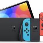 Nintendo Switch OLED, 7”, 64 GB, Wi-Fi, Neon Red & Neon Blue Joy-Con, Fekete, Játékkonzol fotó