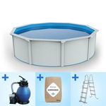 Pontaqua Family Pool Kit White kerek fémfalas családi medence szett 360 x 120 cm fotó