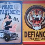 Dekorációs fém tábla (POLICE PIN-UP - TIGER GUMIABROCS SAN DIEGO) fotó