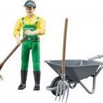 Földműves figura, farmer készlet, Bruder 62610 fotó