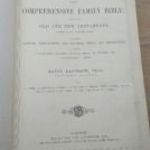 1858 "The Comprehensive Family Bible" Blackie & Son Antik Biblia fotó