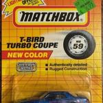 Matchbox MB196 Ford Thunderbird Turbo Coupe, bontatlan bliszter, kiváló állapotban fotó