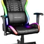 Trust GXT716 RIZZA RGB Gamer szék Fekete, RGB fotó