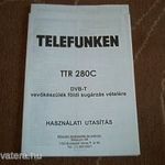 Telefunken TTR 280C használati útmutató, leírás fotó