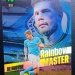 Kevin De Bruyne Manchester City Rainbow Master focis kártya Panini Top Class 2023 fotó