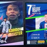 Kylian Mbappé Paris Saint-Germain Rainbow Master focis kártya Panini Top Class 2023 fotó