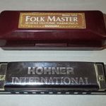 Régi retró vintage HOHNER International Bluesband Folk Master Model: 1072 szájharmonika hangszer fotó