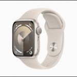 Apple Watch Series 9 GPS 41mm csillagfény alumíniumtok, csillagfény sportszíj S/M méret (MR8T3QH/... fotó