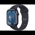 Apple Watch Series 9 GPS 45mm éjfekete alumíniumtok, éjfekete sportszíj S/M méret (MR993QH/A) (MR... fotó