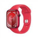 Apple Watch Series 9 GPS+CELLULAR 45mm piros alumíniumtok, piros sportszíj M/L méret (MRYG3QF/A) ... fotó