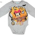 Disney Minnie halloween hosszú ujjú baba body szürke fotó