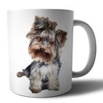 Yorkshire terrier 5 mintás porcelán bögre fotó