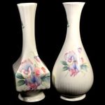 2 DB AYNSLEY MÁRKÁS PORCELÁN VÁZA X fotó