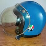 Ritka AGV CASQUE MOTO BUBBLE VISOR BUBBLESHIELD CRASH HELMET VINTAGE US 7&half; bukósisak fotó