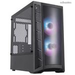 COOLER MASTER Ház Mini Tower ATX MASTERBOX MB320L ARGB + Kontroller, 2db Ventilátorral, Tápegység n... fotó