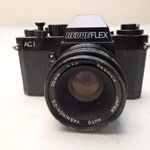 REVUE FLEX AC I FÉNYKÉPEZŐGÉP YASHINON DS 50 MM OBJEKTÍVVEL RETRO RÉGI FILMES fotó