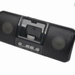 Gembird SPK321i Portable speakers with universal dock for iPhone and iPod Black fotó