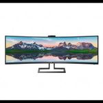 49" Philips 499P9H/00 ívelt LCD monitor fekete (499P9H/00) fotó