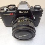 KONICA AUTOREFLEX T4 RÉGI FÉNYKÉPEZŐGÉP RETRO HEXANON AR 52 MM OBJEKTÍV fotó