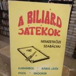 A billiárdjátékok nemzetközi szabályai RITKA!! BILLIÁRD fotó