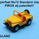 Matchbox Superfast. No 72 Standard Jeep - Piros alj patenttel !!!. fotó