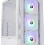 Thermaltake CA-1X3-00M6WN-00 Midi torony Gaming doboz Fehér 3 előre telepített LED-hűtő, Oldalsó ... fotó