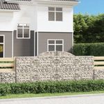 6 db íves horganyzott vas gabion kosár 300x30x120/140 cm fotó