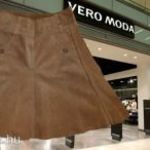 Vero Moda-különleges hasított bőr szoknya L sosem viselt, ÚJ fotó