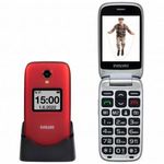 Evolveo EasyPhone FS mobiltelefon piros-ezüst (EP-771-FSR) (EP-771-FSR) fotó