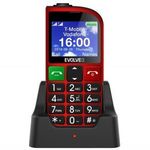 MOBILTELEFON készülék EVOLVEO EP-800 EasyPhone FM (Red) 2SIM / DUAL SIM két kártya fotó