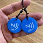 Videó- fotóvetítő NFC biléta, videót, zenét, linket küld mobilra - Kék fotó