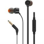 JBL JBLT210BLK JBL T210 fülhallgató SZTEREO (3.5mm jack, felvevő gomb, lapos kábel) FEKETE fotó