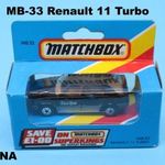 Matchbox Superfast. MB-33 Renault 11 Turbo. fotó