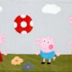 Peppa Malac és családja, falvédő 70x200 fotó