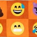 Emoji figurás falvédő 70x200 fotó