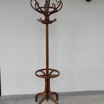 Antik Thonet hajlított bútor álló ruhafogas ruha akasztó fogas C 5138 fotó