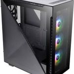 Thermaltake Divider 500 TG ARGB Midi torony Számítógép ház Fekete 3 előre telepített LED-hűtő, 1 ... fotó