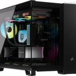 Corsair iCUE LINK 2500X RGB Micro ATX Dual Chamber Tempered Glass Black CC-9011267-WW fotó