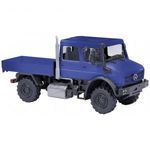 Busch 51082 H0 Tehergépjármű modell Mercedes Benz Unimog U 5023, kék fotó