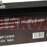 Powery ólom akku MP1236H Szünetm.hez APC Back-UPS BK350-RS 12V 9Ah (7, 2Ah/7Ah is) fotó